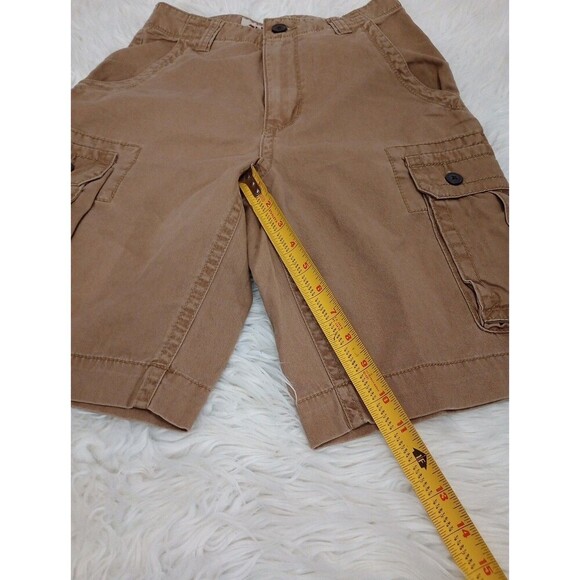Arizona Jeans Two Shorts  Khaki Beige Cargo Pockets Classic Fit Size 26 - Picture 3 of 16